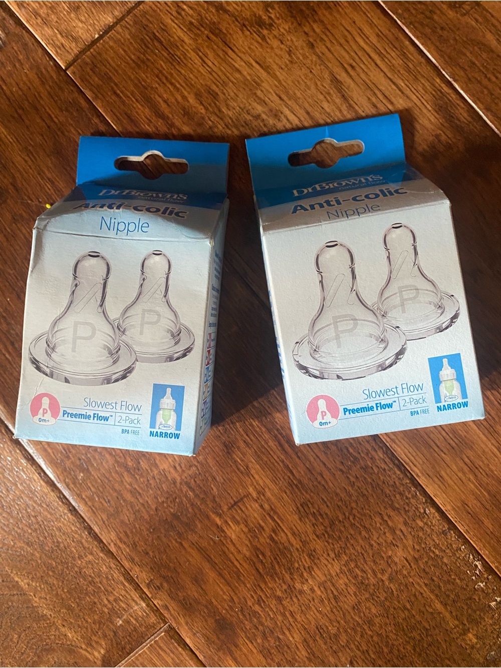 Dr. Brown's Clear Preemie Slowest Flow Anti-Colic Nipples - 2-Pack